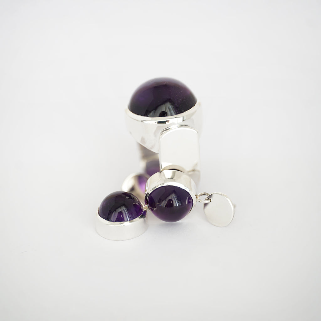 Aurifex Goldschmiede Koblenz Ring aus der Kollektion Silber in Silber mit Amethyst