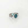 Aurifex Goldschmiede Koblenz Ring aus der Kollektion Unikat in Platin mit Zirkon, Turmalin, Brillant und Keshi Perle