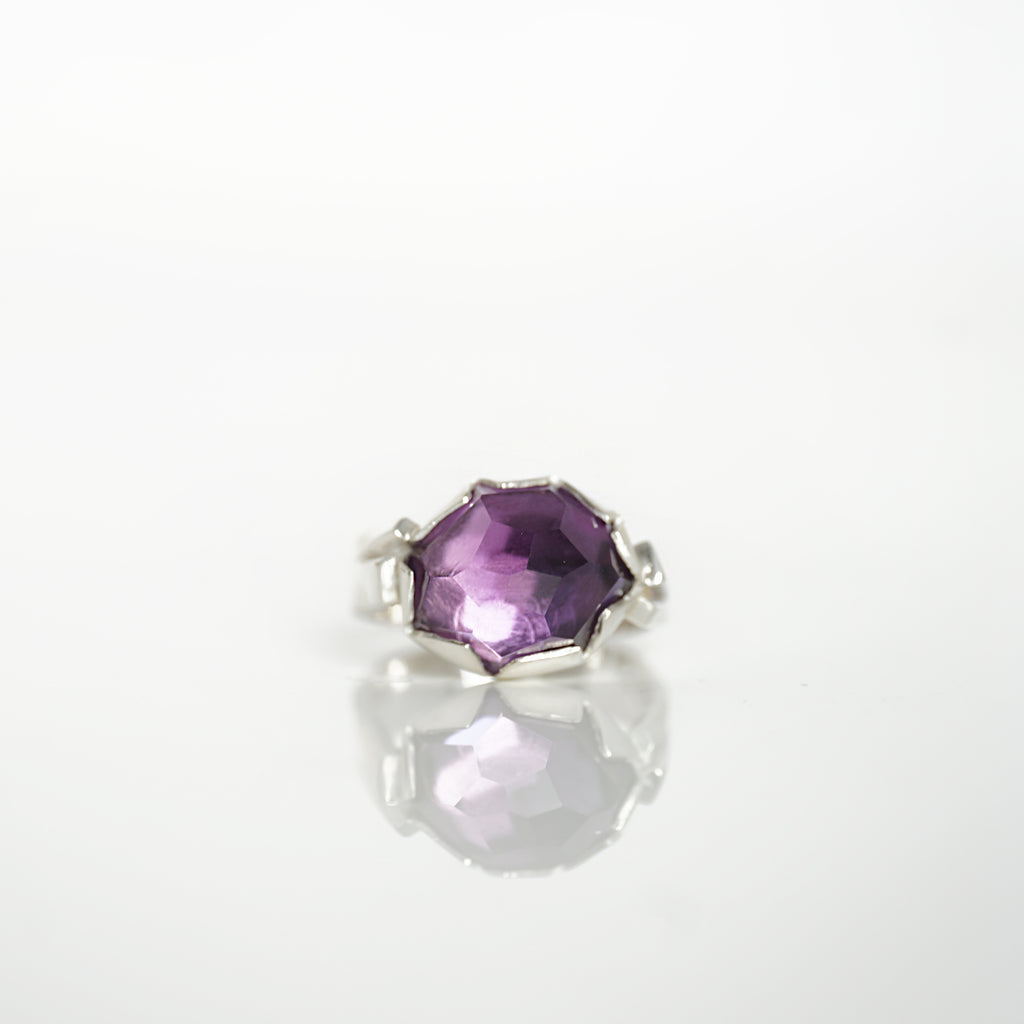 Aurifex Goldschmiede Koblenz Ring aus der Kollektion Silber in Silbert mit Amethyst