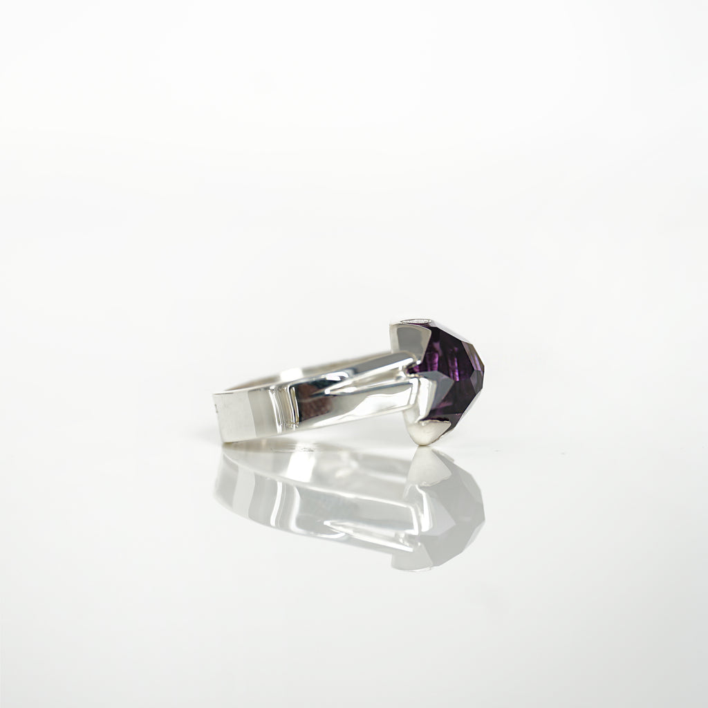 Aurifex Goldschmiede Koblenz Ring aus der Kollektion Silber in Silbert mit Amethyst