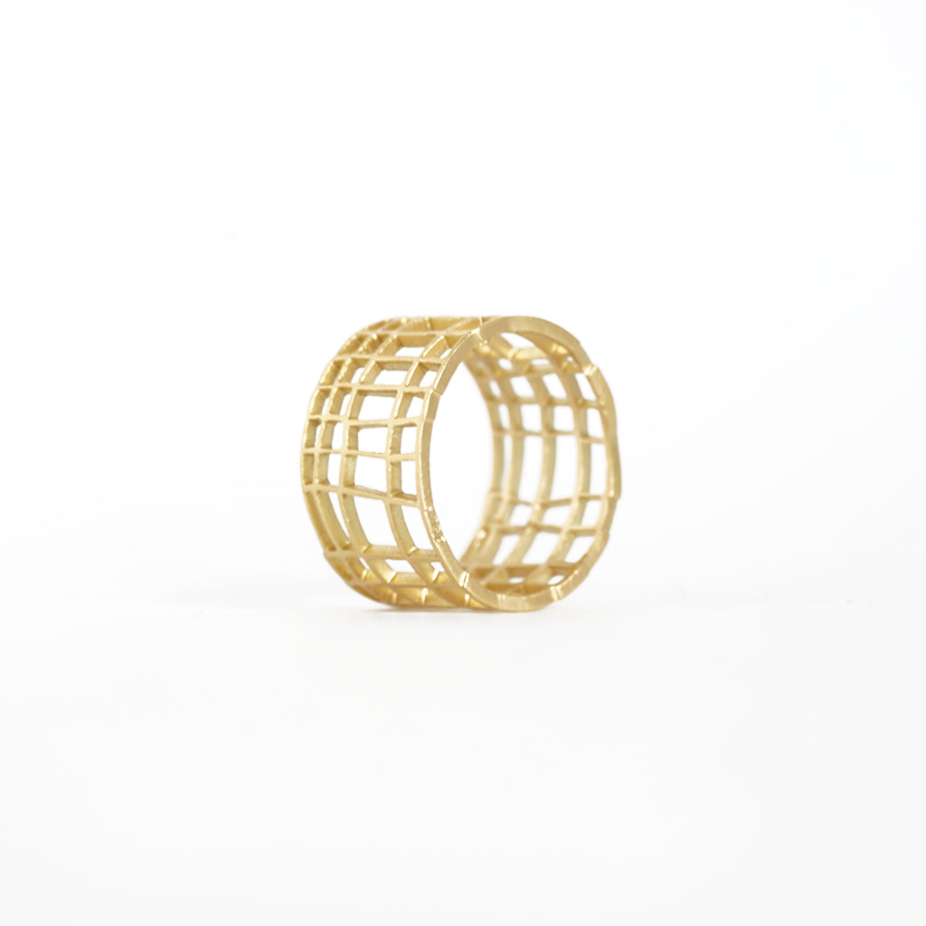 Aurifex Goldschmiede Koblenz Ring aus der Kollektion Carré in Gelbgold
