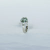 Aurifex Goldschmiede Koblenz Ring aus der Kollektion Facettenreich in Silber mit rundem grünen Amethyst