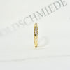 Aurifex Goldschmiede Koblenz Ring aus der Kollektion PUR in Gelbgold mit Brillanten