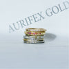 Aurifex Goldschmiede Koblenz Ring aus der Kollektion PUR in Platin, Gelbgold, Rotgold und Weißgold  mit Brillanten